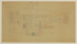 216577 Plattegrond van het gebouwencomplex van de koperpletterij en gasfabriek van W.H. de Heus, gelegen tussen de ...